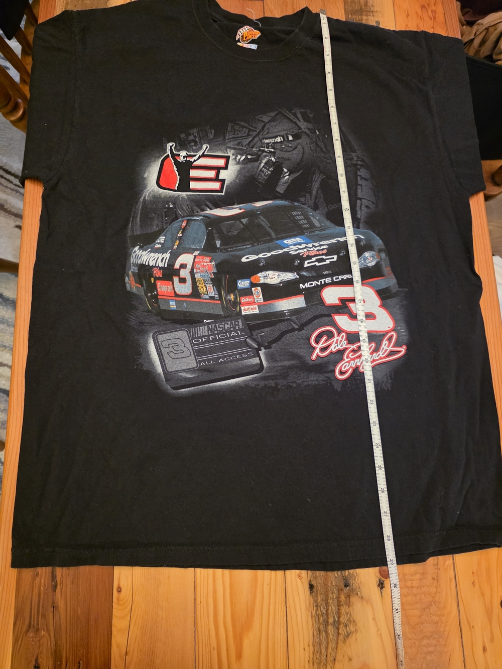 Dale Earnhardt #3 Black NASCAR Graphic Tee